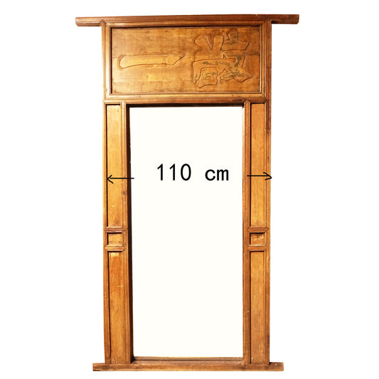 Wand Spiegel Stand Spiegel Ganzkörperspiegel Holz 230 cm hoch chinesisch antil Stil