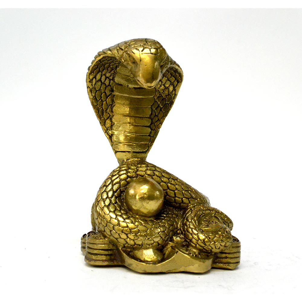 Klapperschlange Statue Messing Schlange Figur Gold Home Deko