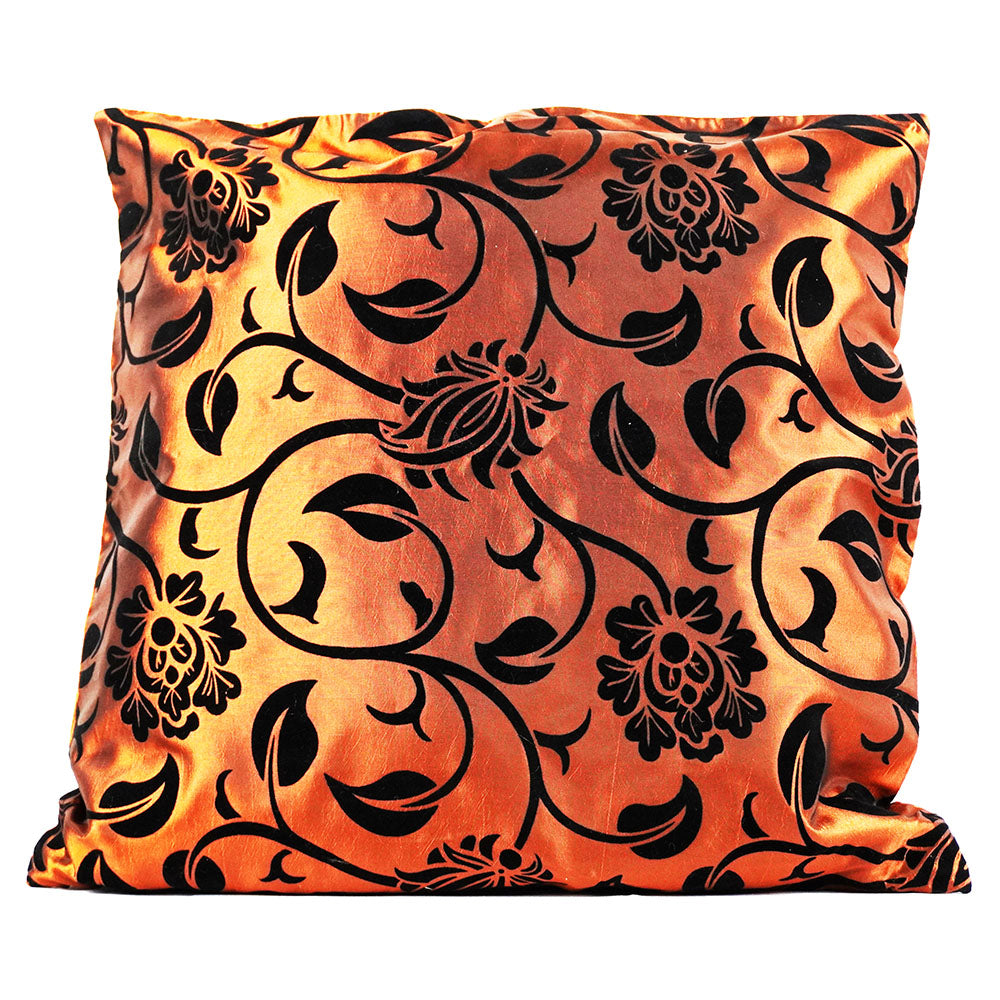 Kissenbezug mit Blumen Motiv Reissverschluss deko Kissen Sofa 42 x 42 cm handgefertigt