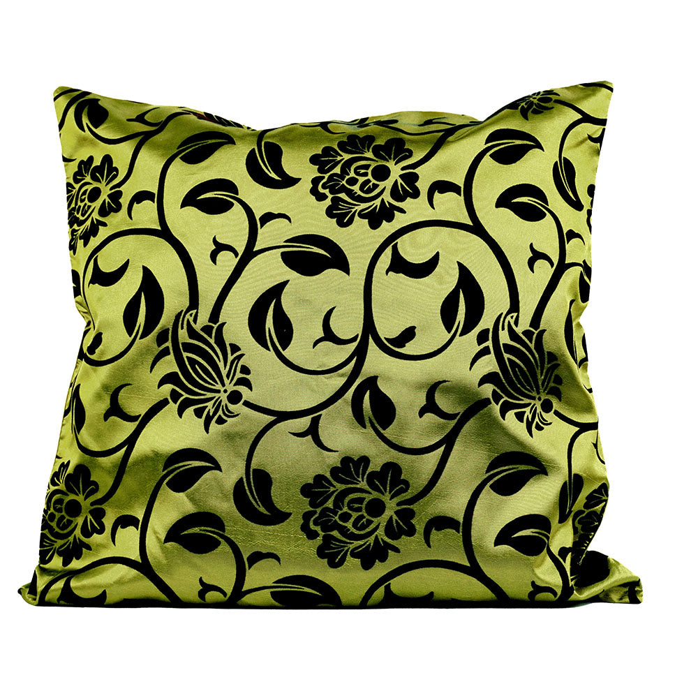Kissenbezug mit Blumen Motiv Reissverschluss deko Kissen Sofa 42 x 42 cm handgefertigt