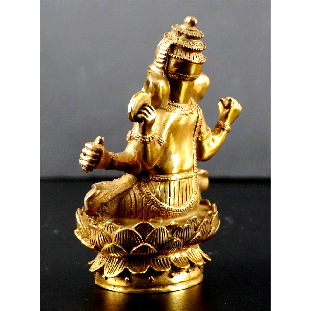 indisch Buddha Figur Ganesha Statue aus Messing