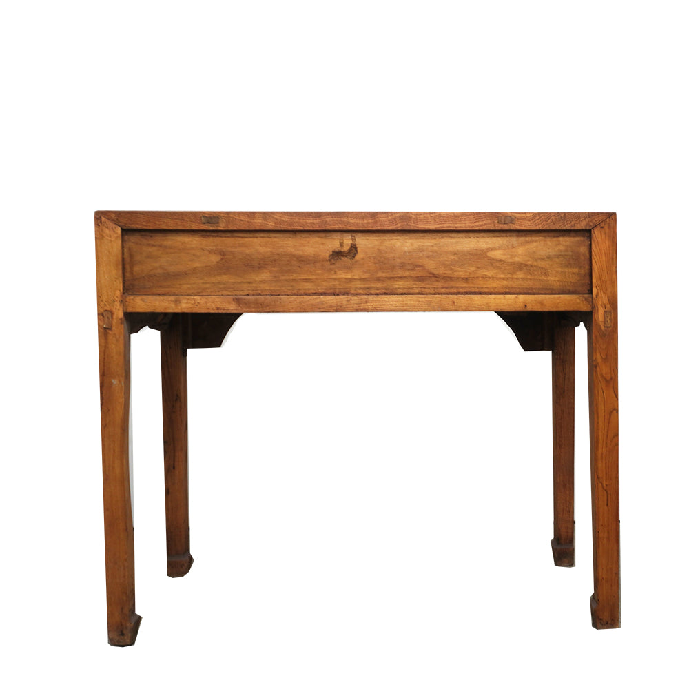 Tisch Schreibtisch mit Schubladen antik natur Holz klein