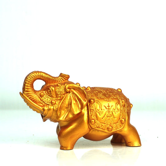 Elefant Figuren Deko Glücksbringer Gold thailändisch