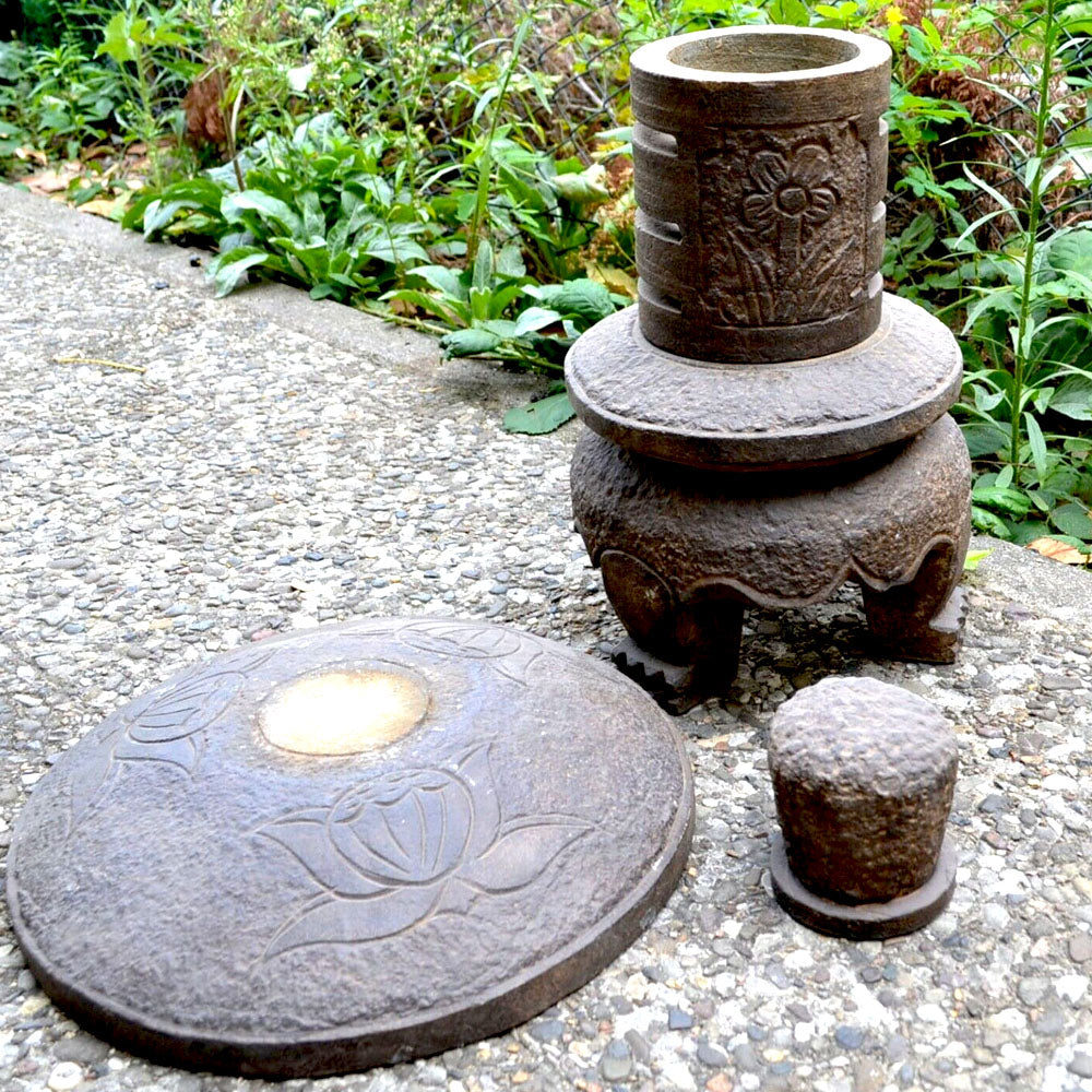 Garten Pagode chinesisch japanisch aus Stein Deko Vogelhaus Steinlaterne 56 cm hoch