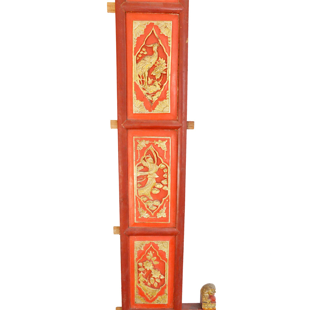 antik chinesisch Wand Deko Holz Schnitzerei Ornamente Holz Paneel