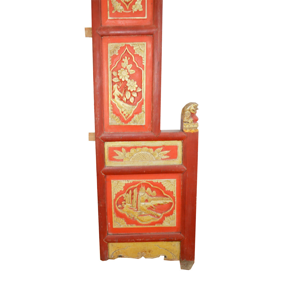 antik chinesisch Wand Deko Holz Schnitzerei Ornamente Holz Paneel