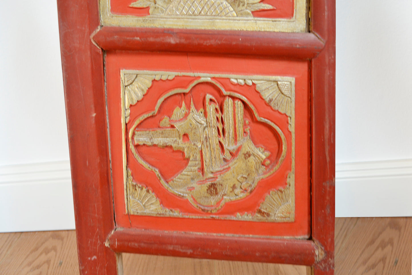 antik chinesisch Wand Deko Holz Schnitzerei Ornamente Holz Paneel