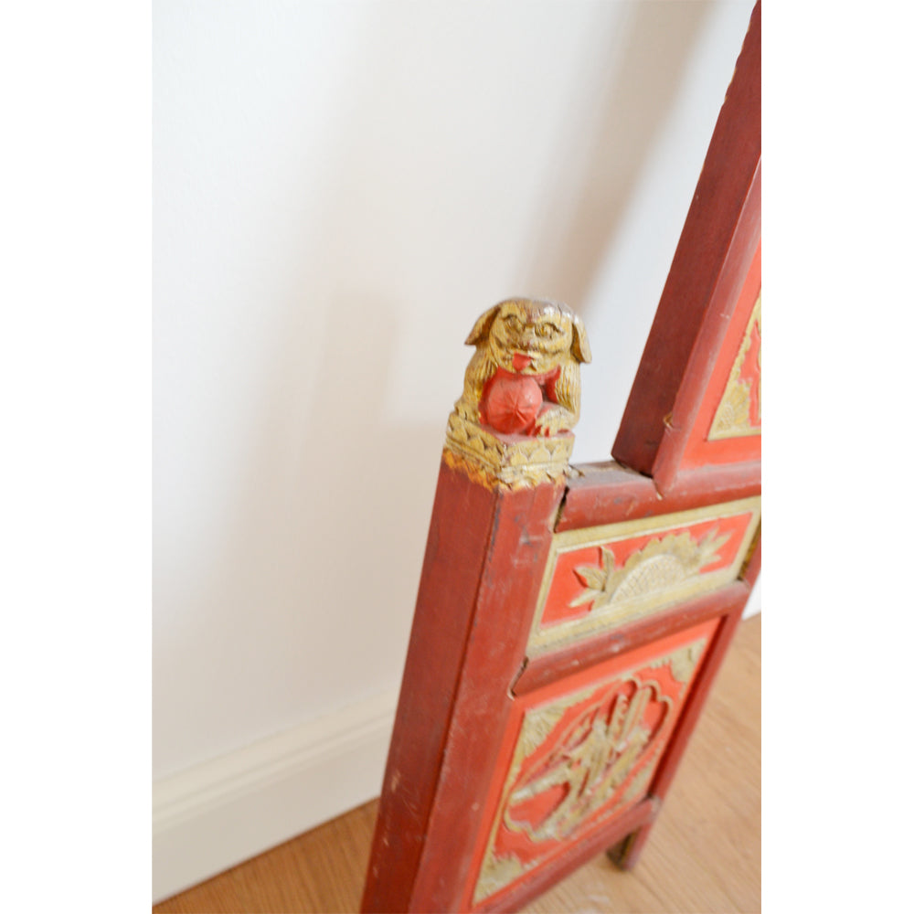 antik chinesisch Wand Deko Holz Schnitzerei Ornamente Holz Paneel
