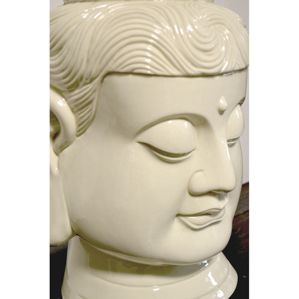 Buddha Statue Guan Yin Kwan Yin Buddha Kopf Skulpture Porzellan