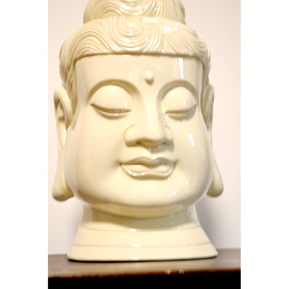 Buddha Statue Guan Yin Kwan Yin Buddha Kopf Skulpture Porzellan