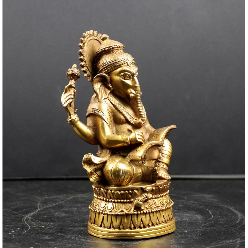 Ganesha Gottheit Hindu Glück Wohlstand Weisheit Meditation handgefertigt