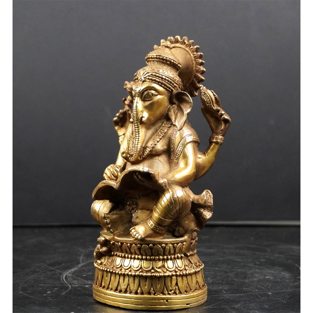 Ganesha Gottheit Hindu Glück Wohlstand Weisheit Meditation handgefertigt