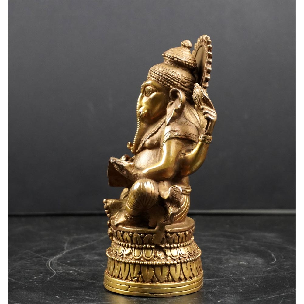 Ganesha Gottheit Hindu Glück Wohlstand Weisheit Meditation handgefertigt