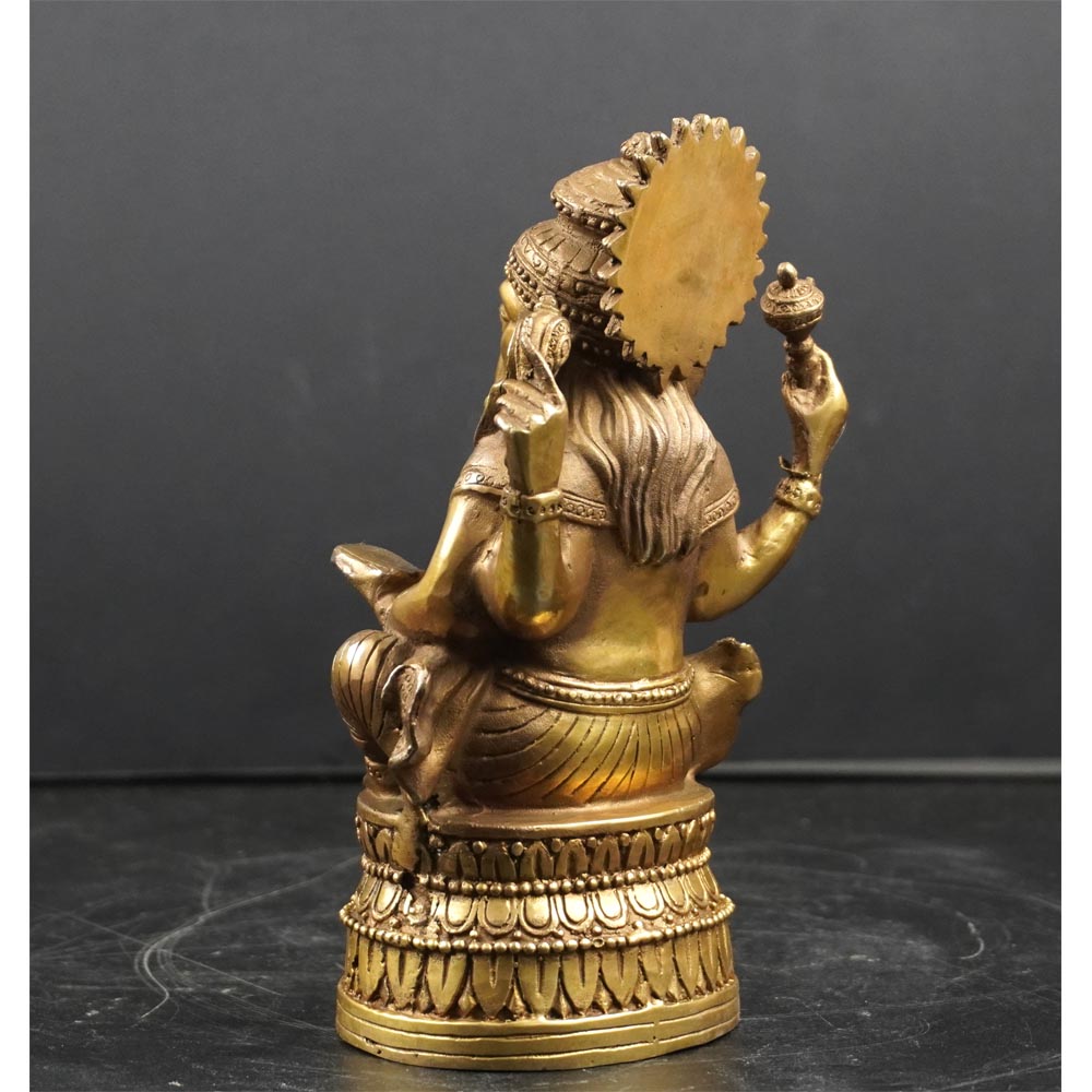Ganesha Gottheit Hindu Glück Wohlstand Weisheit Meditation handgefertigt