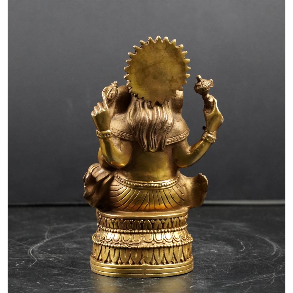 Ganesha Gottheit Hindu Glück Wohlstand Weisheit Meditation handgefertigt