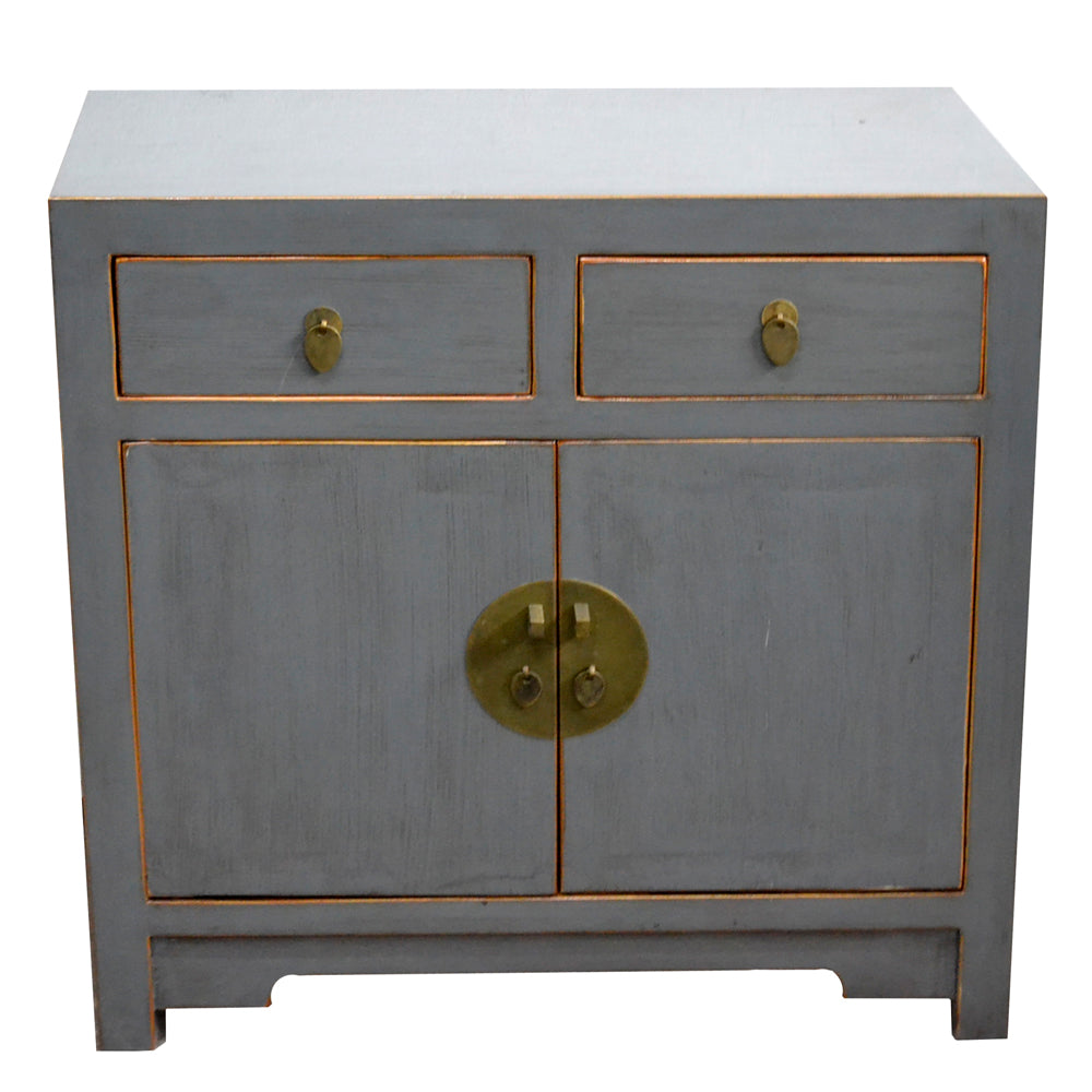 Kommode sideboard aus Ulmenholz grau chinesisch handgefertigt