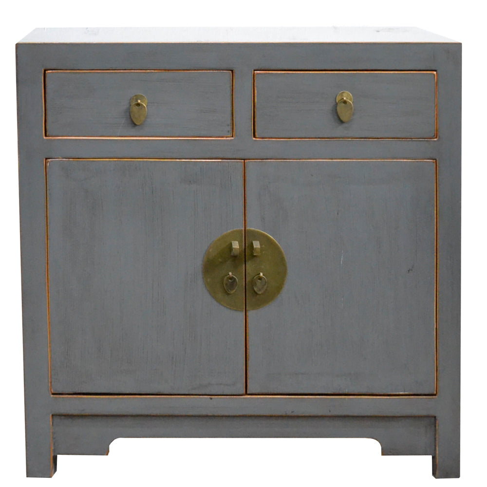 Kommode sideboard aus Ulmenholz grau chinesisch handgefertigt