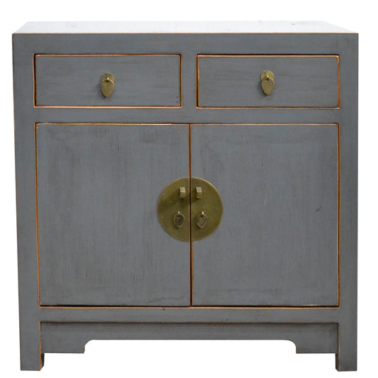Kommode sideboard aus Ulmenholz grau chinesisch handgefertigt
