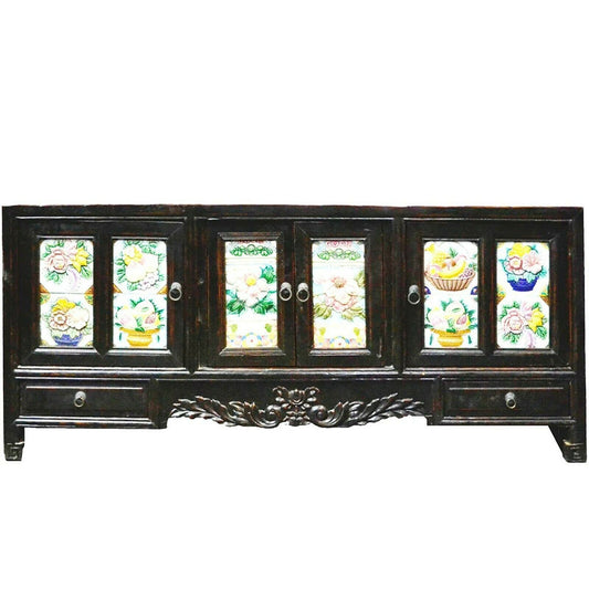 Lowboard sideboard massiv Holz TV Tisch Fernsehtisch chinesische Möbel original antik  inkl. Lieferung