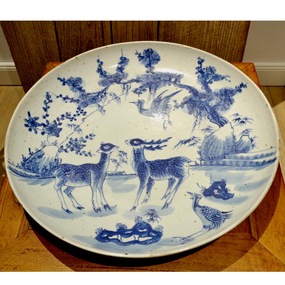 Porzellan Teller traditionell chinesische Blau-Weiß Porzellan Home Deko Sammler
