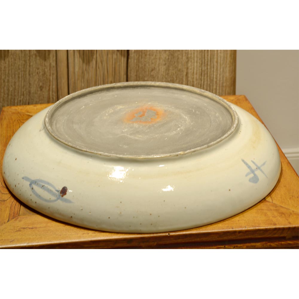 chinesischer Porzellan Teller Deko antik Blau-Weiß traditionel