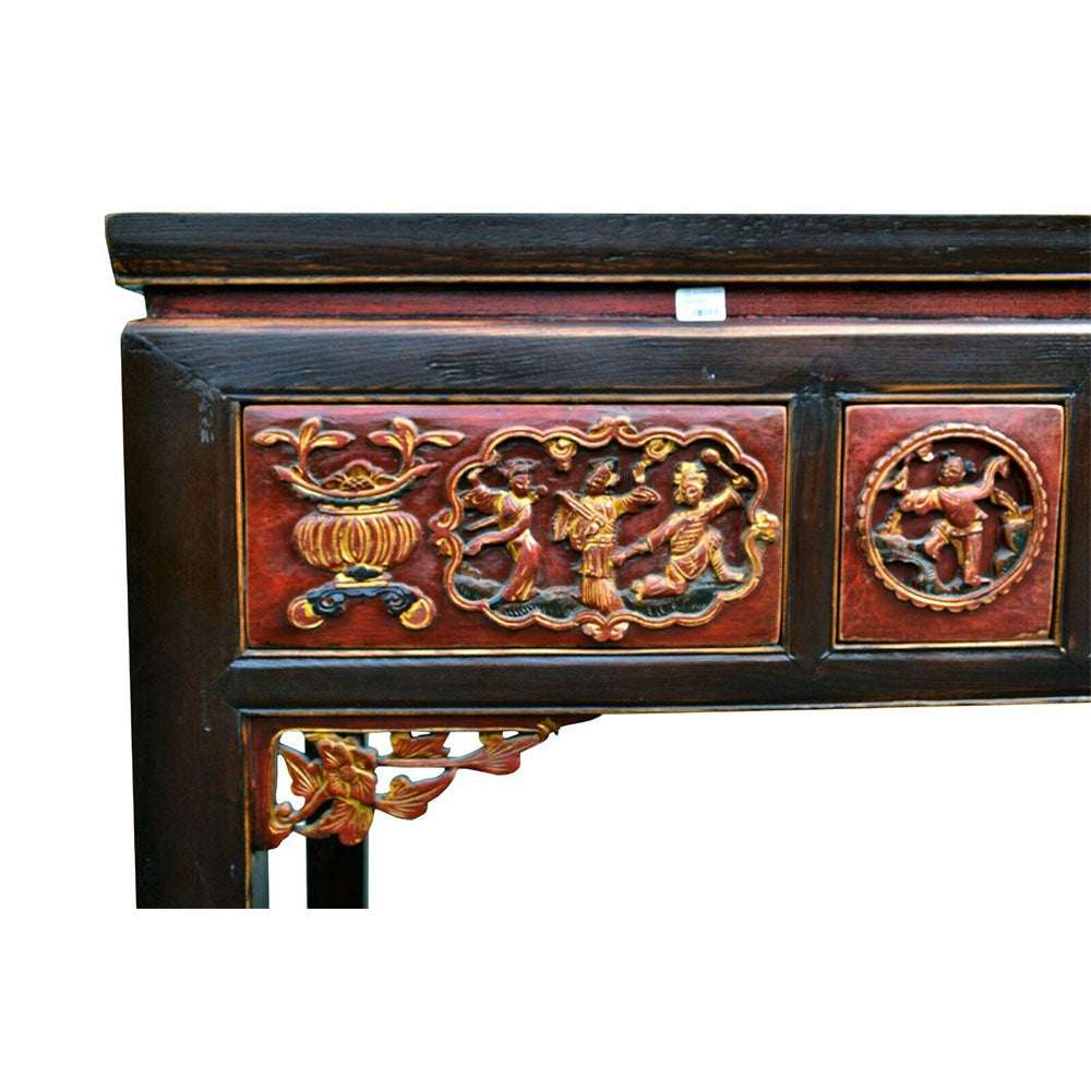 Konsolentisch chinesisch Altartisch antik massiv Holz