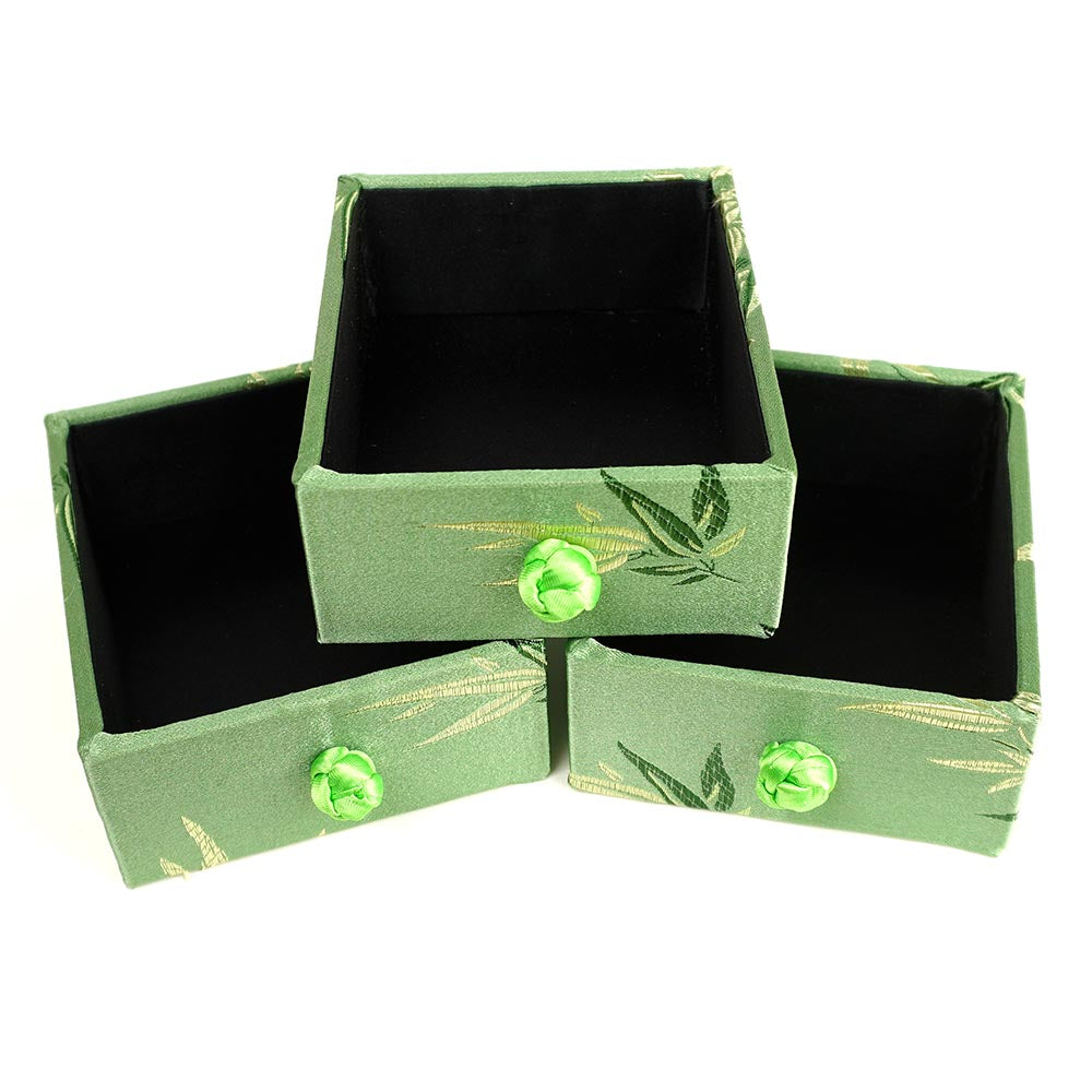 Schmuck Box Etui Kasten aus Stoff Geschenk Packung japanisch