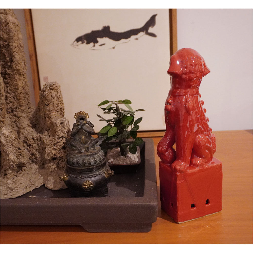 chinesisch Wächterlöwen deko Figure Skulpturen Statuen Fu Hunde Tempellöwen Glück