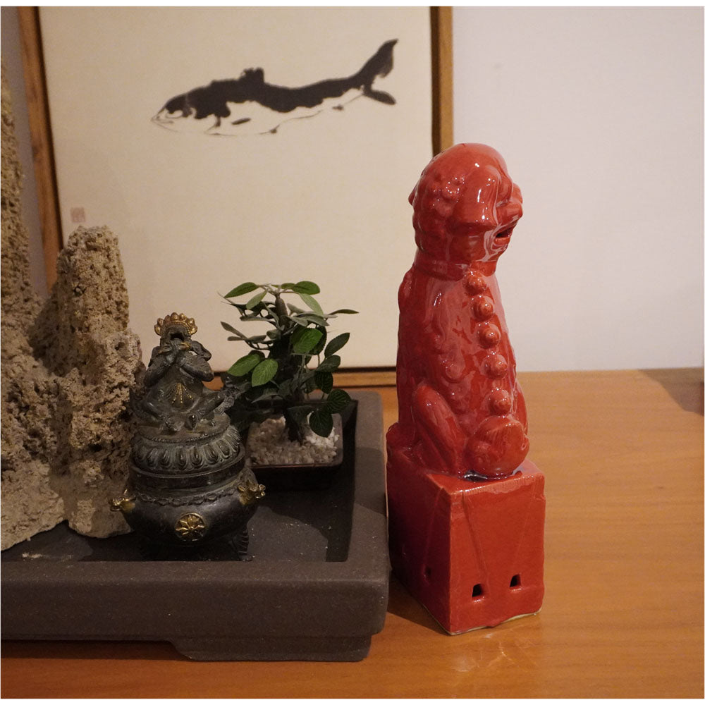 chinesisch Wächterlöwen deko Figure Skulpturen Statuen Fu Hunde Tempellöwen Glück