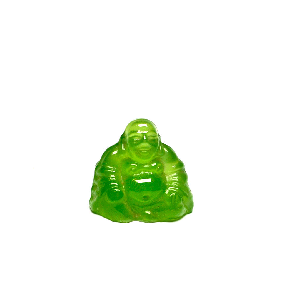 chinesisch happy lachende Buddha good luck Glücks Buddha Statue jade grün