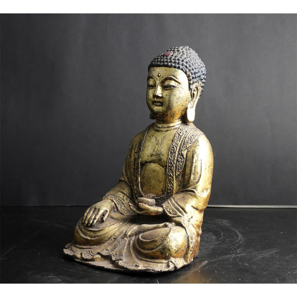 Buddha Statue Figur aus Eisen